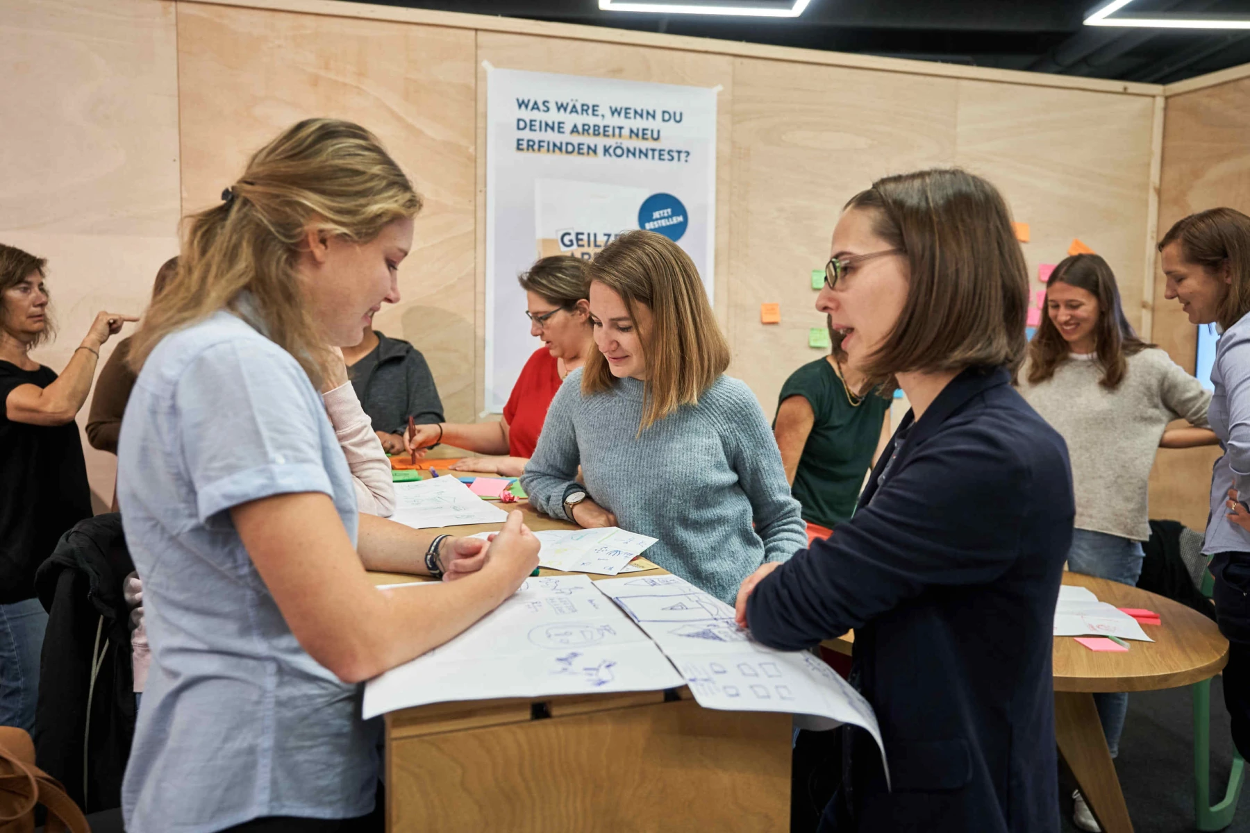 Kreative Workshops und Sitzungen Design Doing